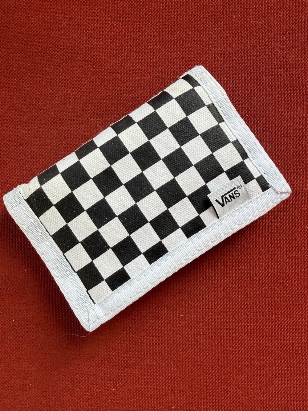 Vans Black & White Checkerboard Canvas Wallet